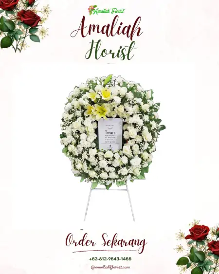 Krans Bunga Duka Sakambang